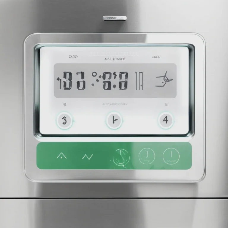 Touchdisplay eines Ofens